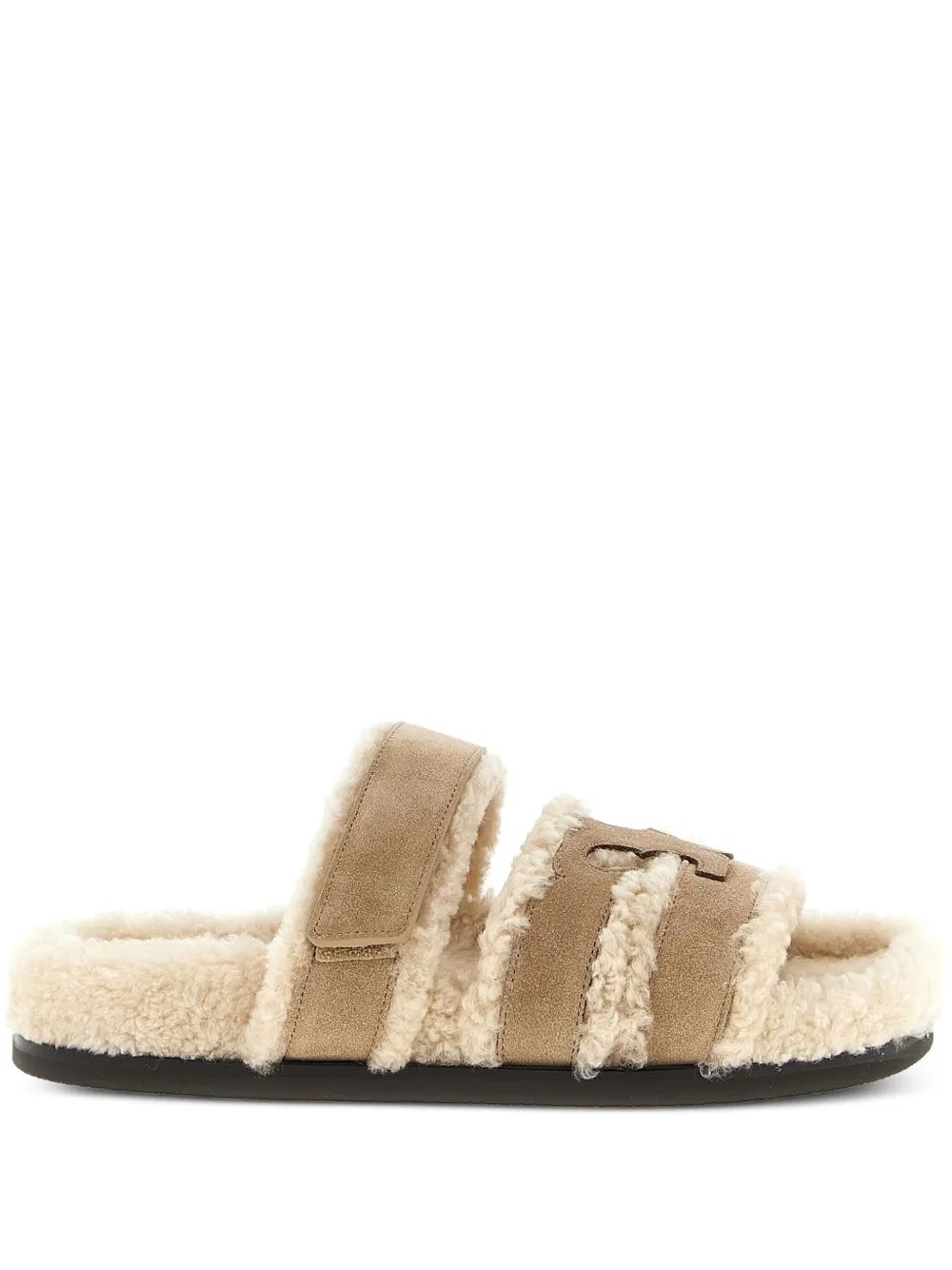 Tory Burch Ines shearling slides | Neutrals | Image 1