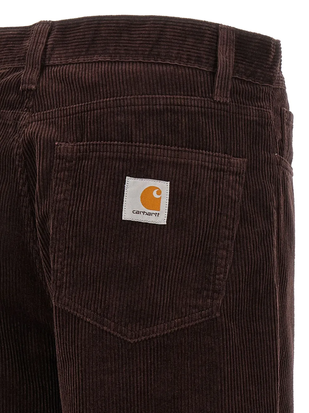 Carhartt WIP Landon geribbelde fluwelen broek Bruin