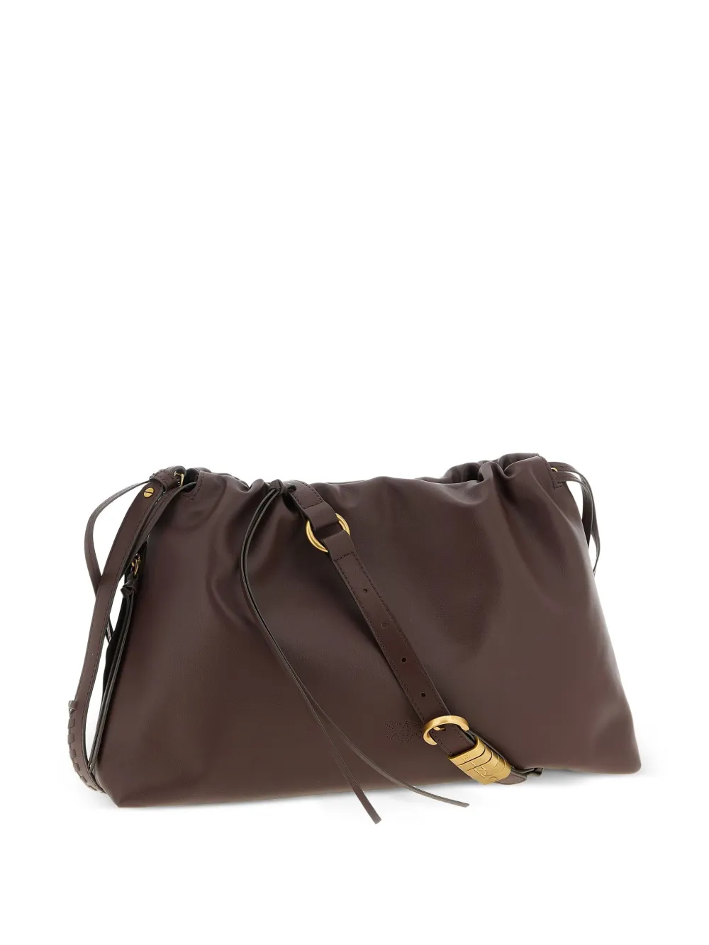 PINKO Clutch van glas leer Bruin