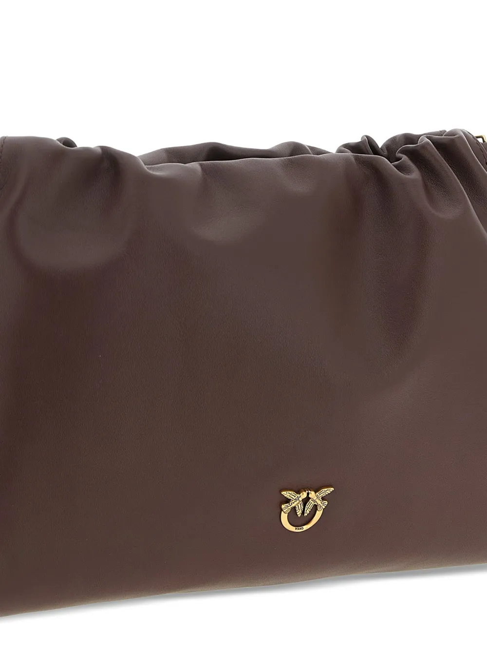 PINKO Clutch van glas leer Bruin