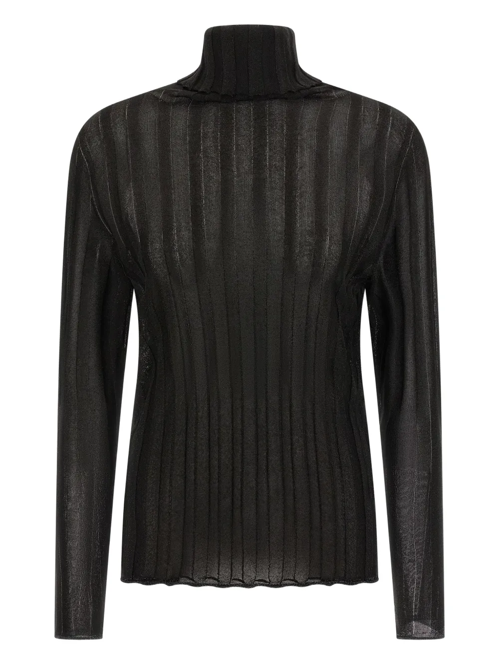 Fabiana Filippi ribbed lurex sweater - Nero