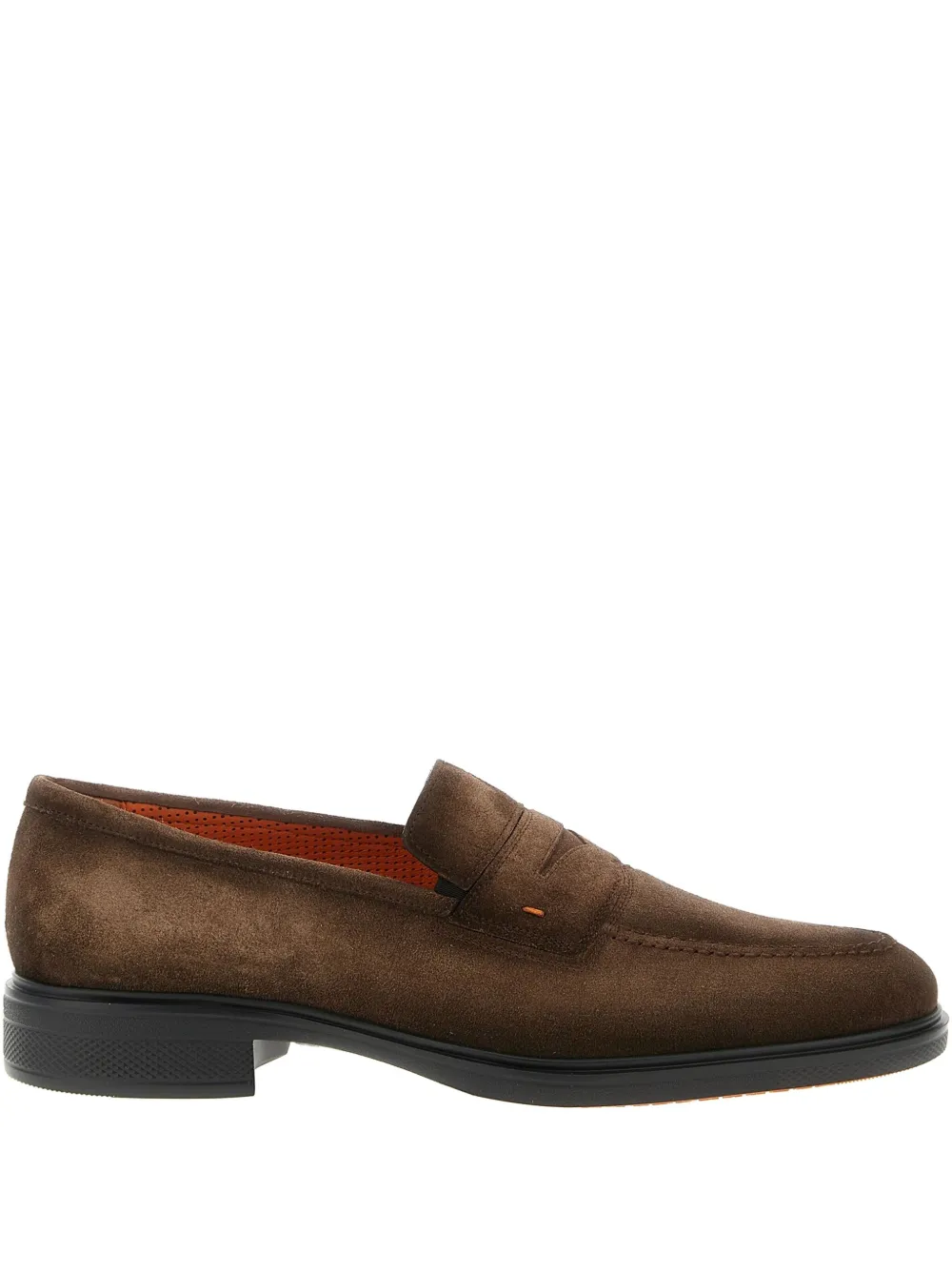 Santoni Shaded suède loafers Bruin