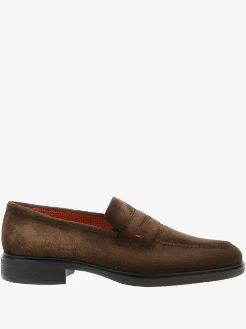 Santoni shaded suede loafers