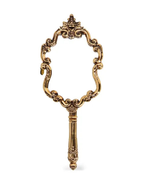 Moschino mirror removable-chain clutch