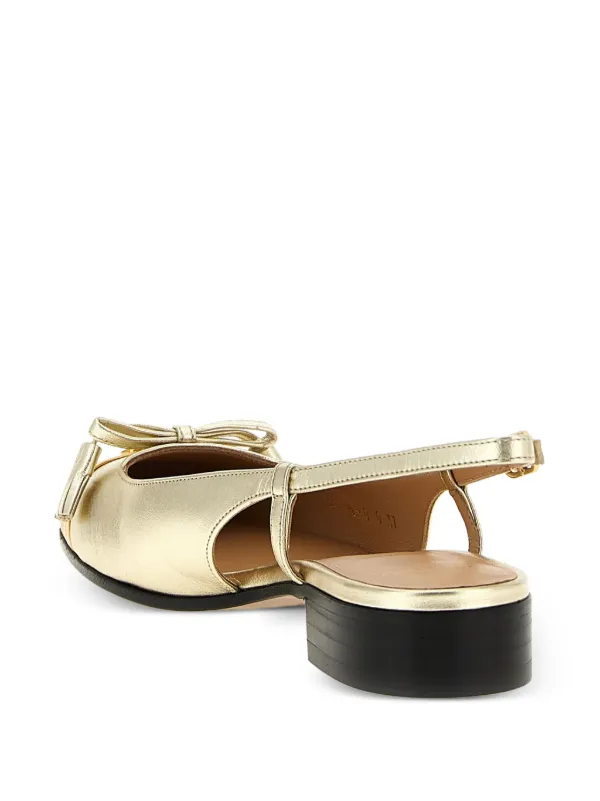 Valentino Garavani Valet Du Ro スリングバック パンプス | ゴールド