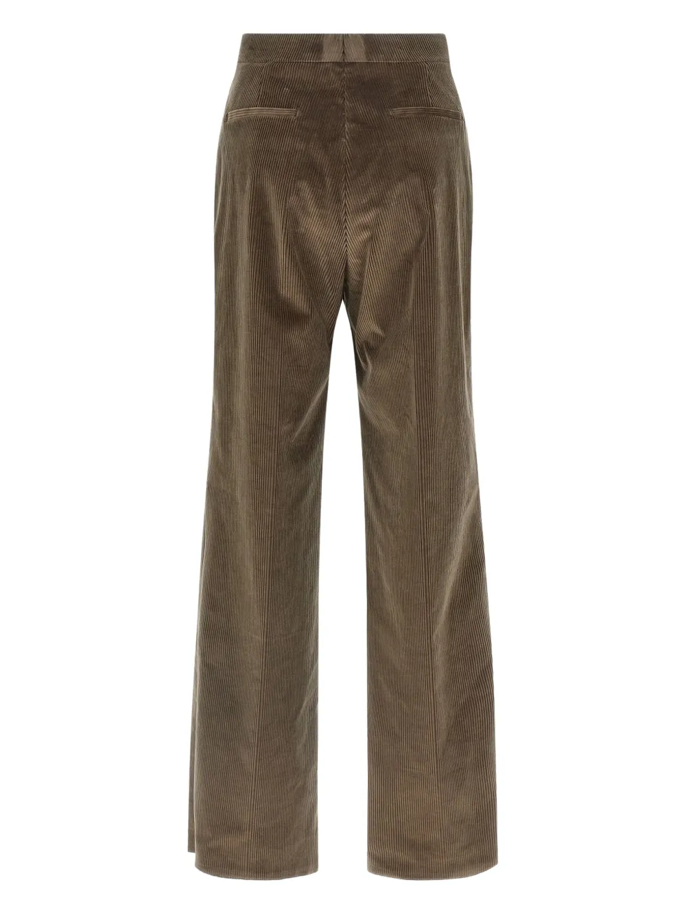Tagliatore Wide Leg Corduroy Trousers And Pockets In Brown
