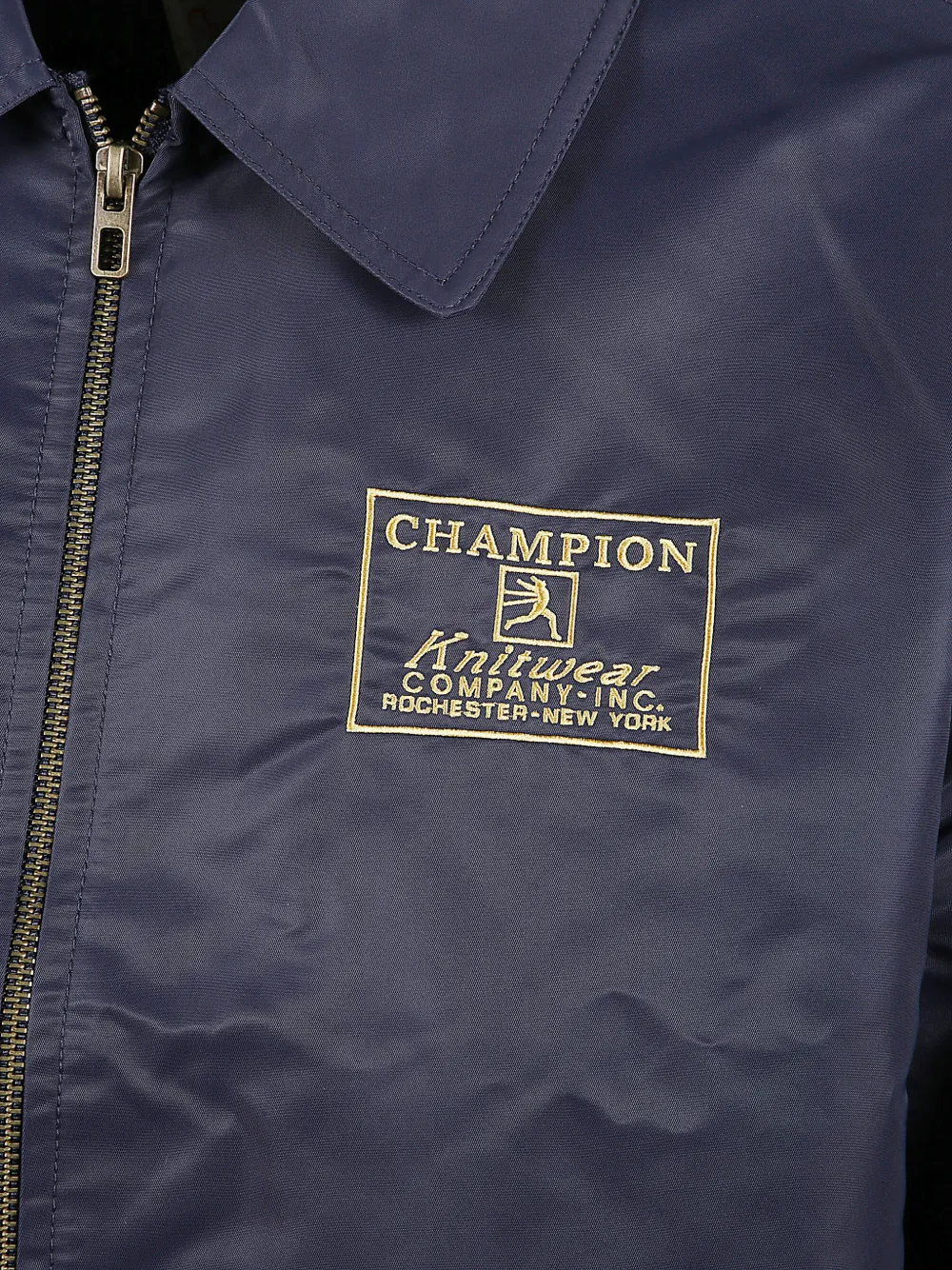 Champion logo shirt jacket Blauw