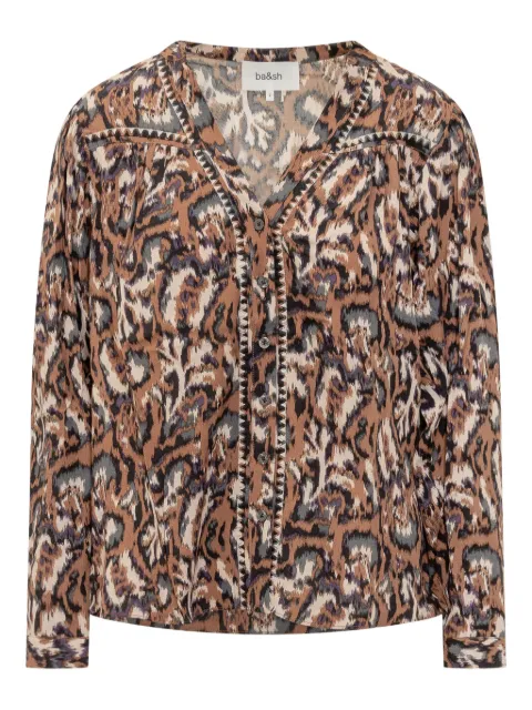 Ba&Sh Onada buttoned-printed shirt