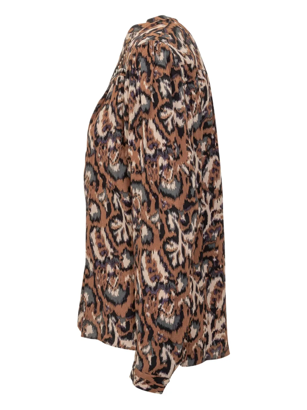 Ba&Sh Onada blouse met knopen en print Bruin