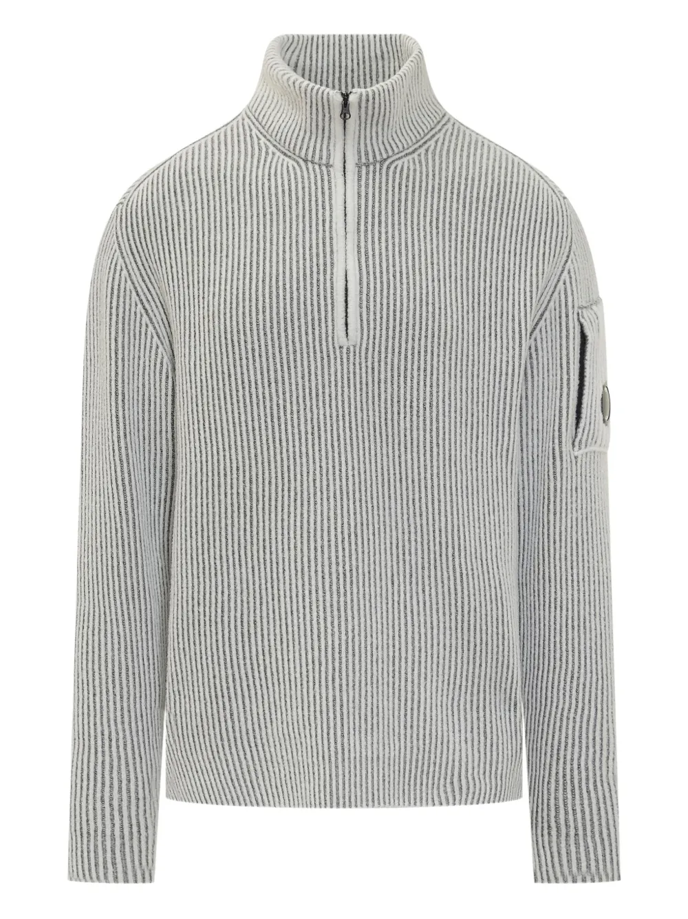 C.P. Company sudadera de canalé con cierre | gris | Image 1