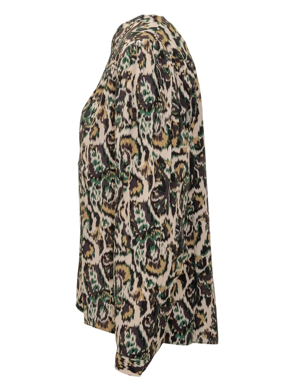 Ba&Sh Onada blouse met knopen en print Beige