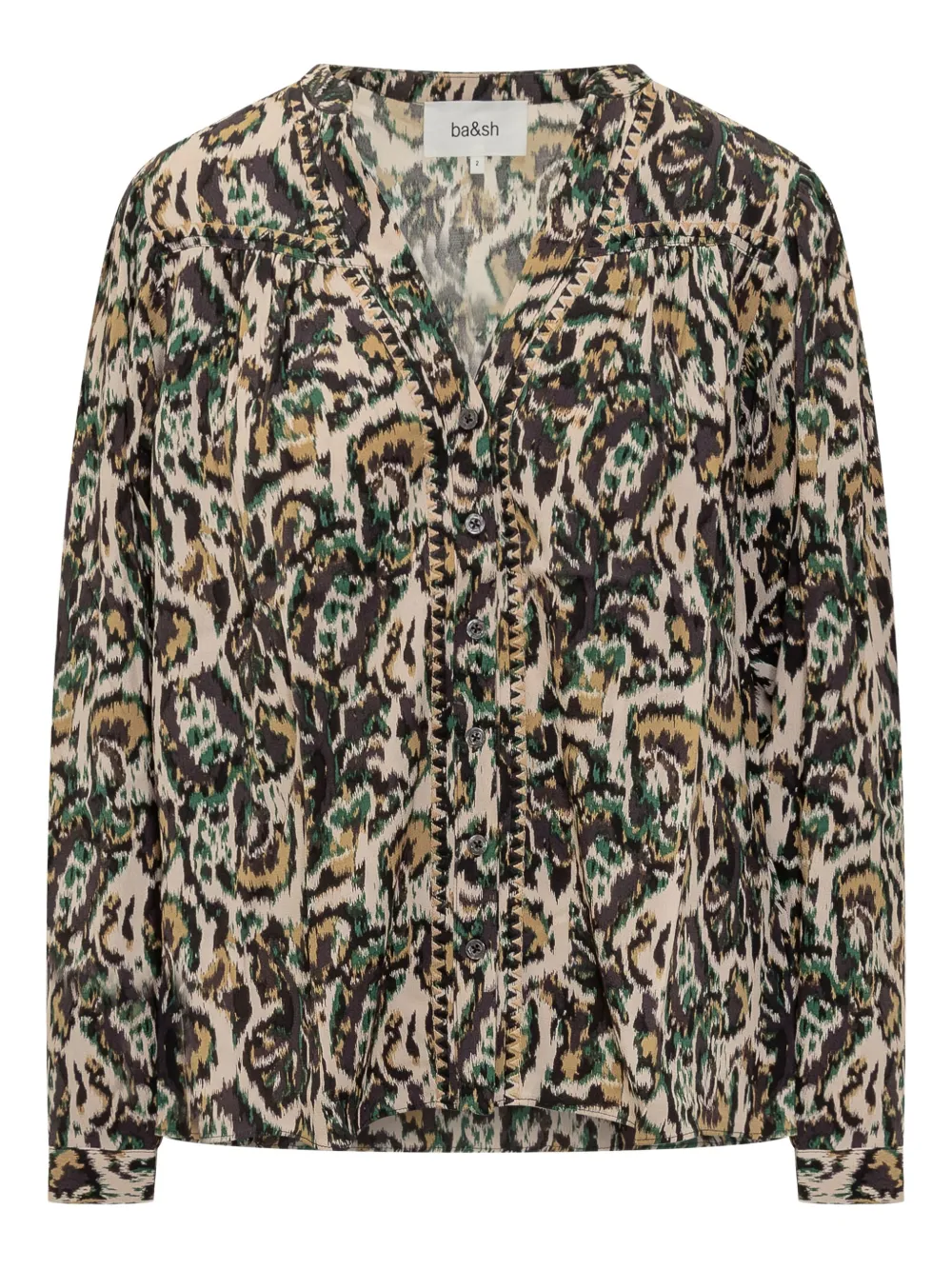 Ba&Sh Onada buttoned-printed shirt | Neutrals | Image 1