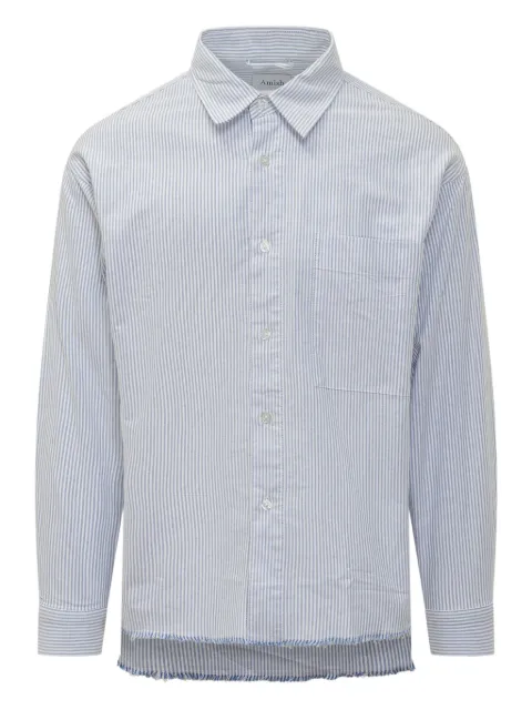 AMISH raw-edge shirt