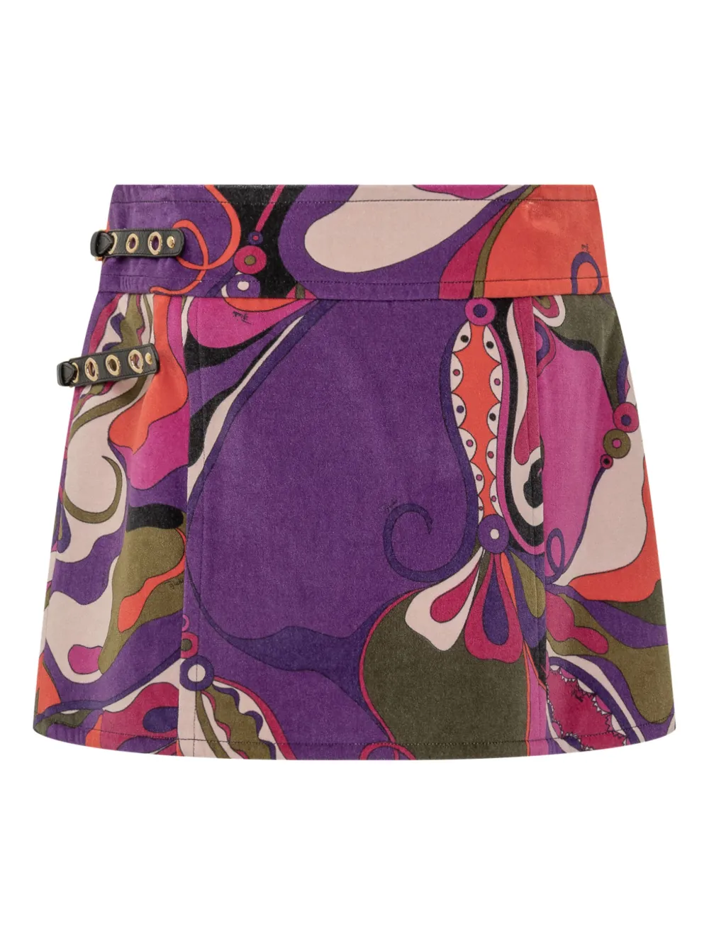 PUCCI Mini-rok met gesp Paars