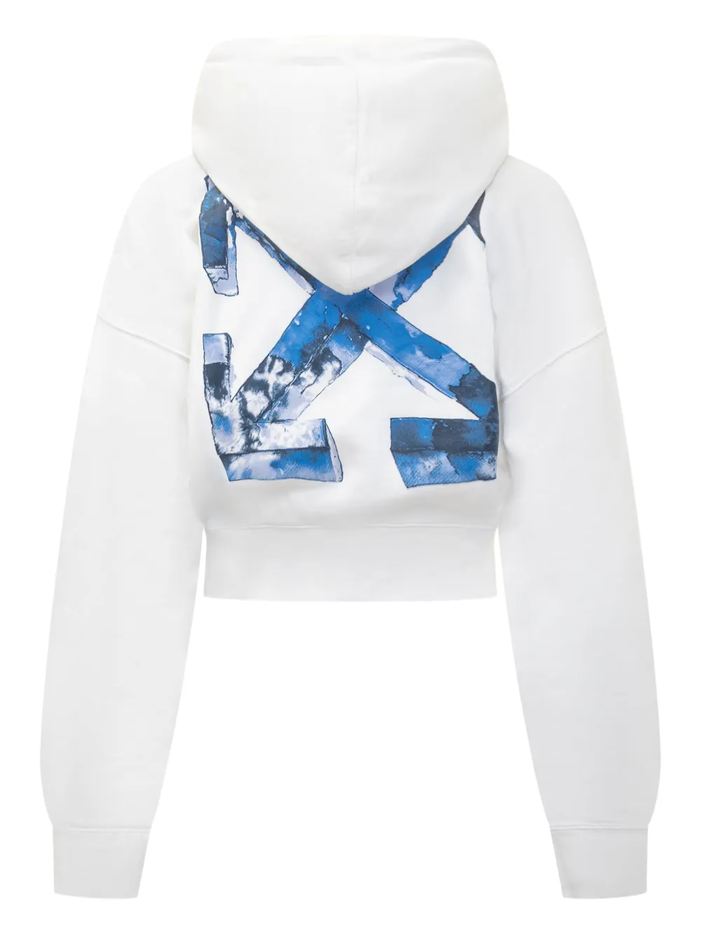Off-white Arrow Print Hoodie In White