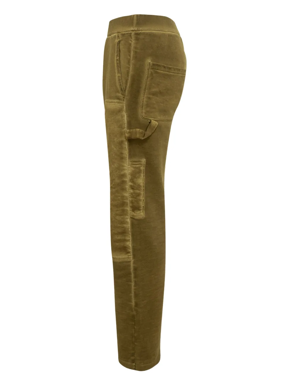 Dsquared2 Barrow Brown Velvet Cargo Pants In Green
