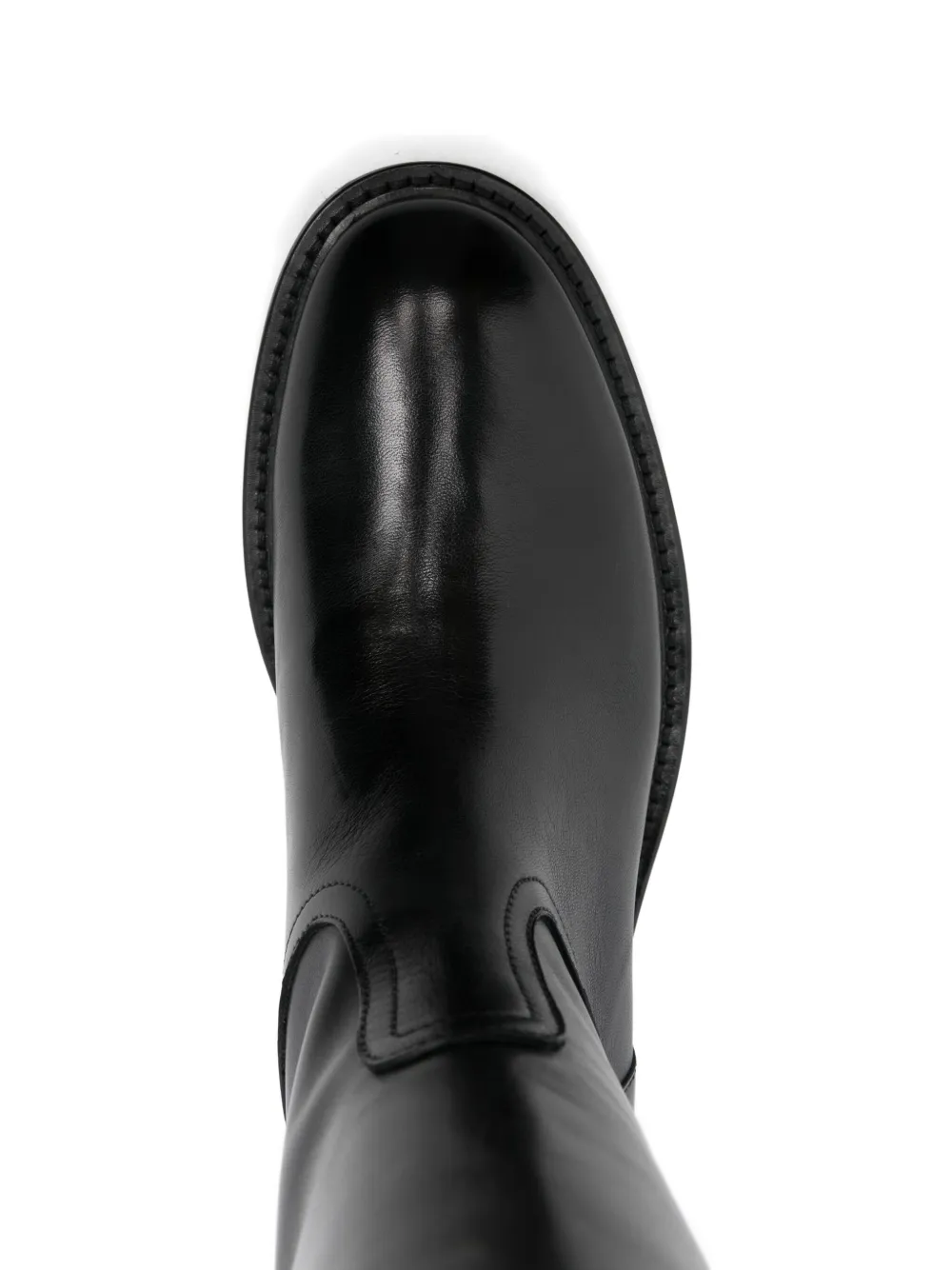 Anna F Leather Boots In Black