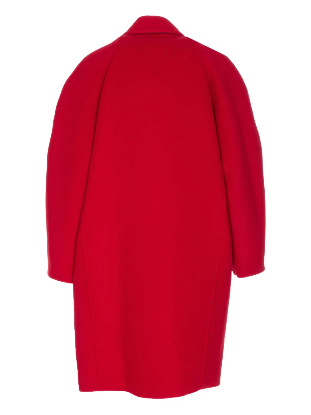 Filippa K Cocoon jas met knoop aan de voorkant - Rood
