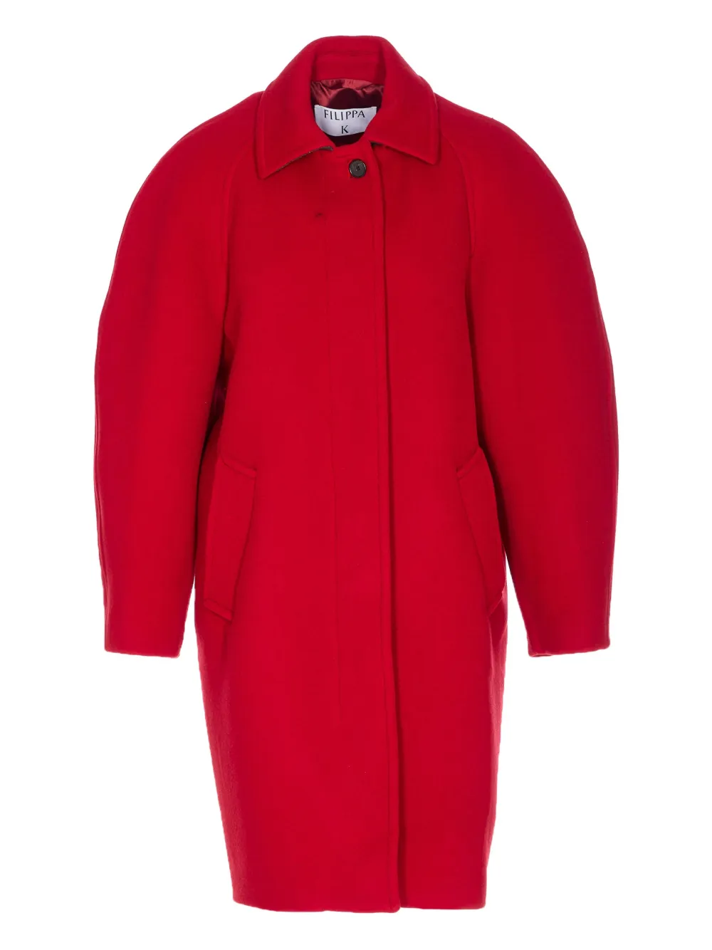 Filippa K Cocoon frontal-button coat | Red | Image 1