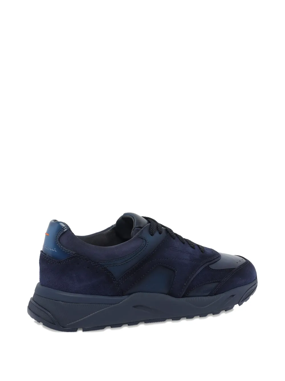 Santoni Sneakers met suède vlakken Blauw