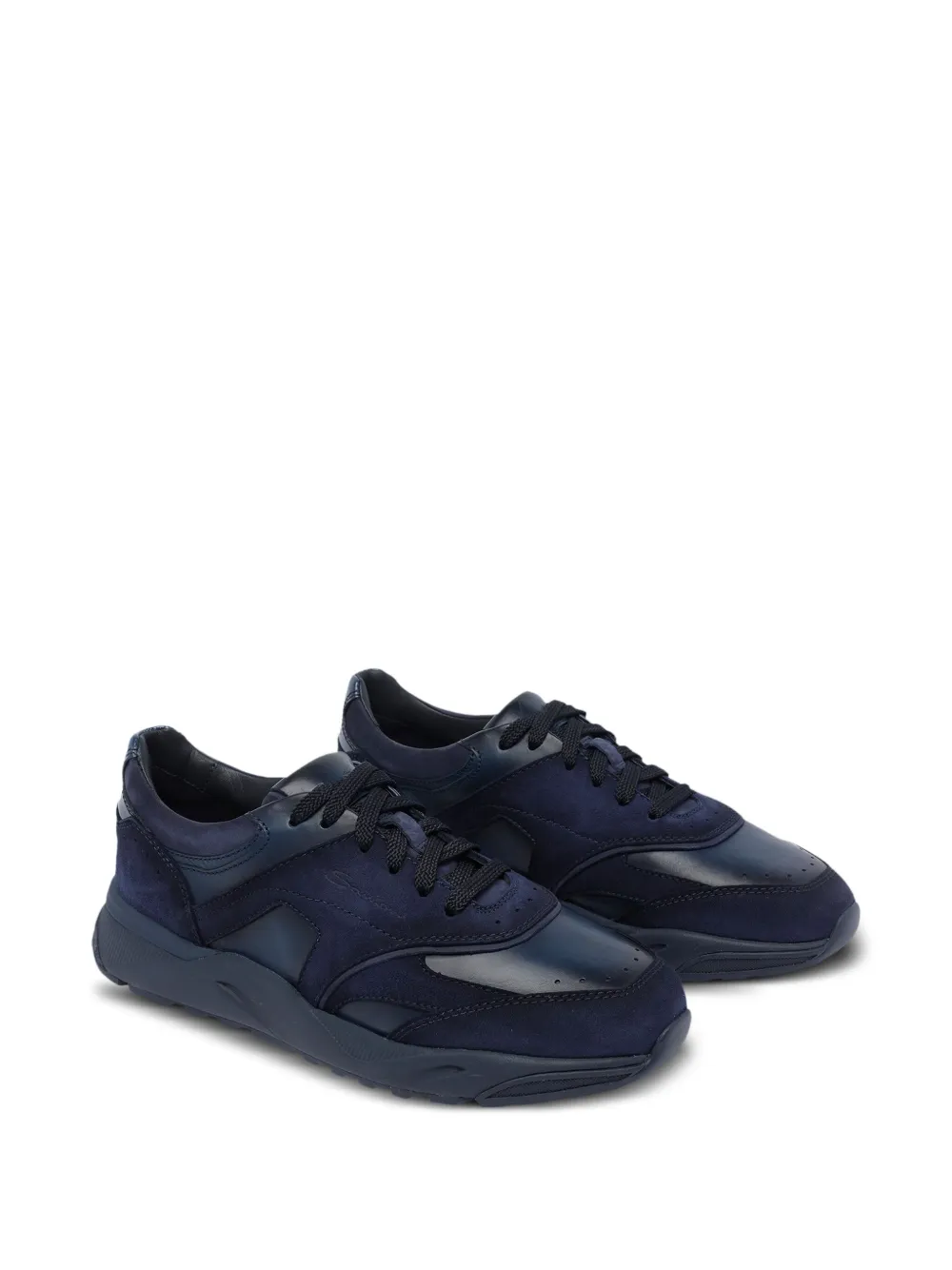 Santoni suede paneled sneakers | Low-Tops | Image 2
