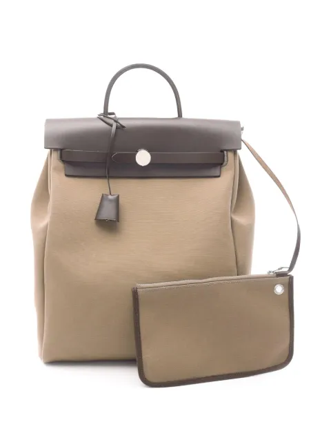 Hermès Pre-Owned mochila Toile and Vache Hunter Herbag Zip PM 2021