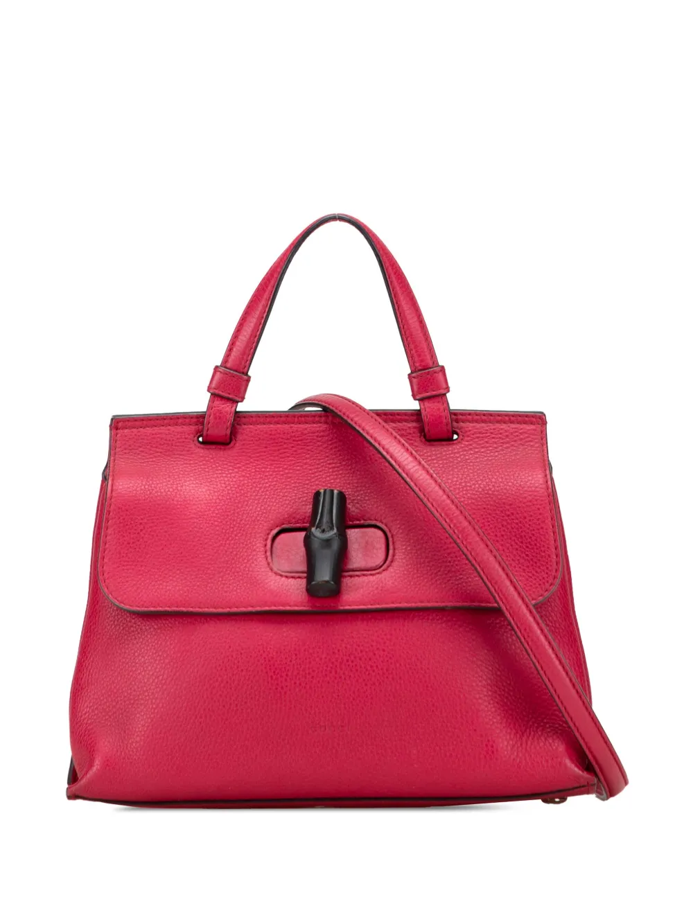 Gucci Pre-Owned 2000-2015 ミディアム レザー バンブー デイリー サッチェルバッグ - レッド Gucci Pre-Owned 2000-2015 ミディアム レザー バンブー デイリー サッチェルバッグ - レッド