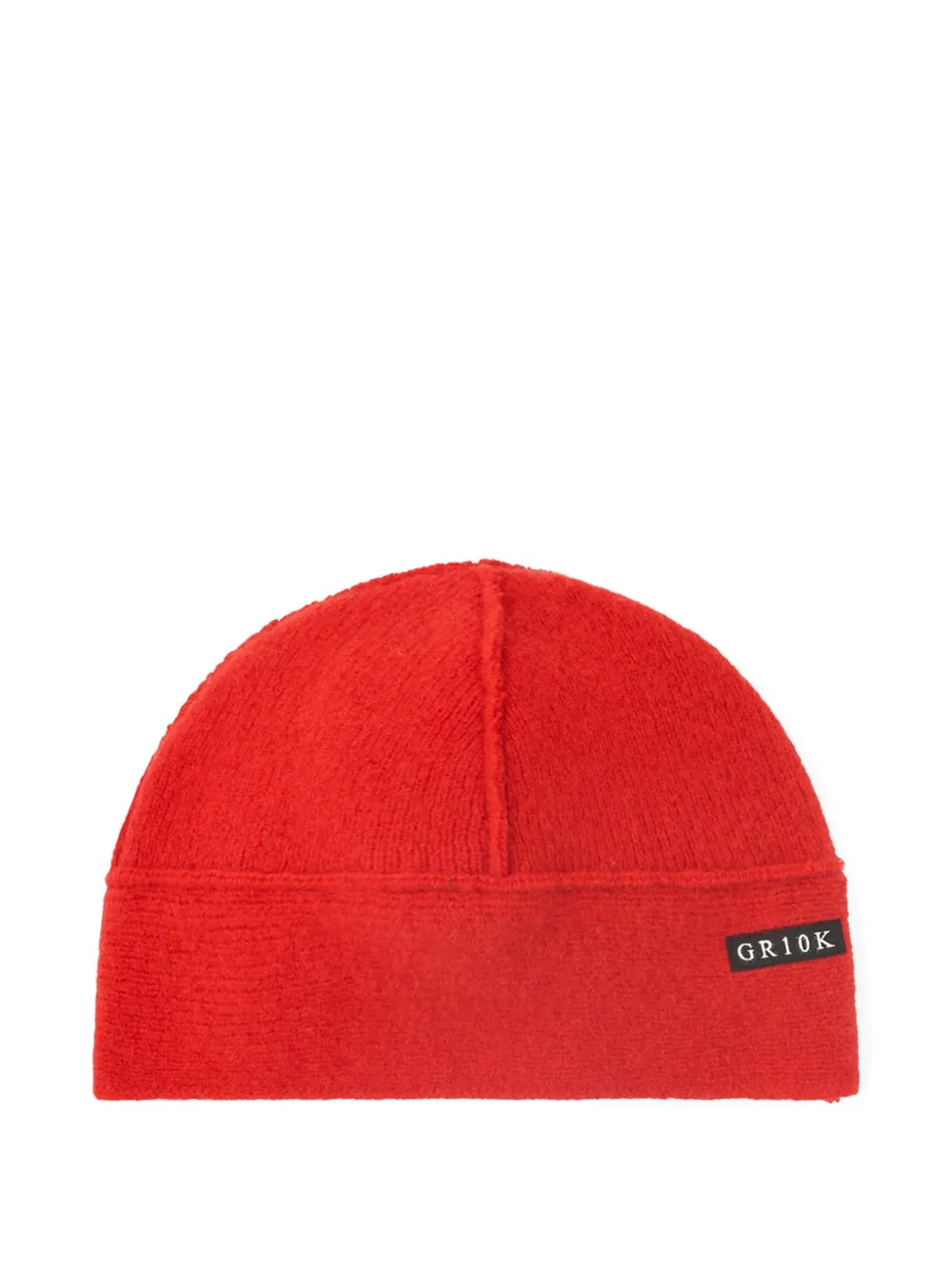 GR10K logo-detail beanie hat | Red | Image 1