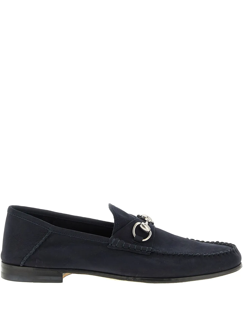 Gucci Gigi metal suede loafers Blauw