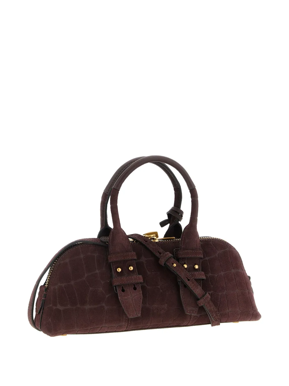 PINKO Escape Love Birds handtas met kokosnootprint - Bruin
