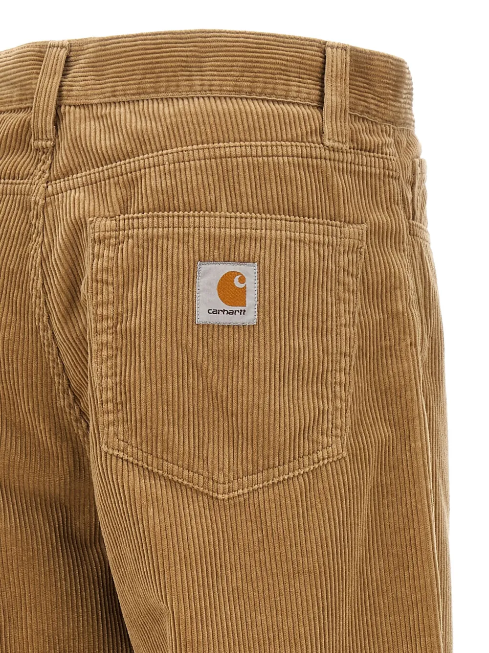 Carhartt WIP Landon geribbelde fluwelen broek Bruin