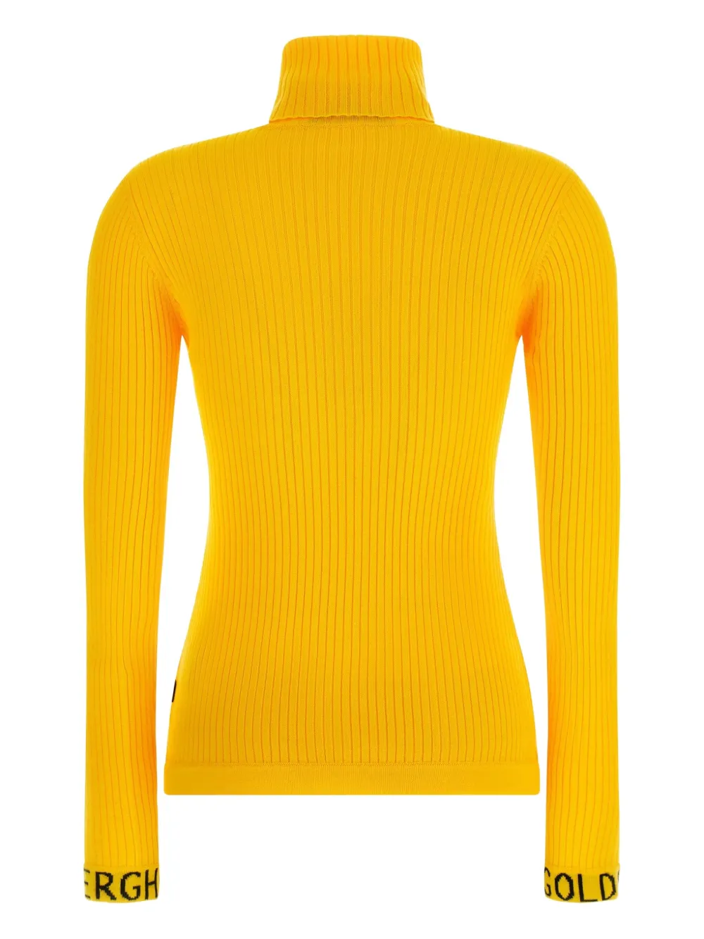 Goldbergh Mira Ribbed Turtleneck Sweater In Yellow