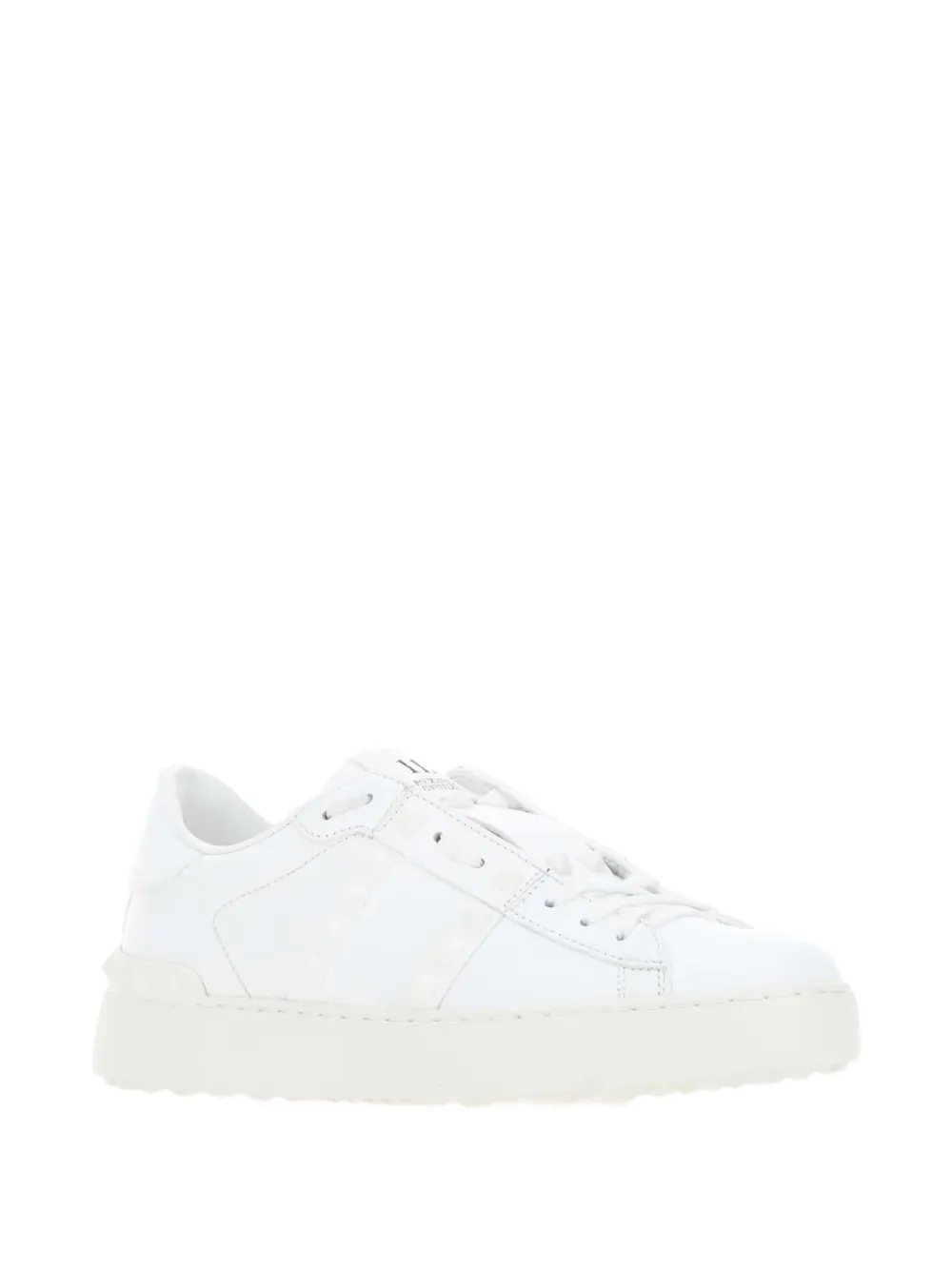 Valentino Garavani Rockstud leather sneakers - Wit