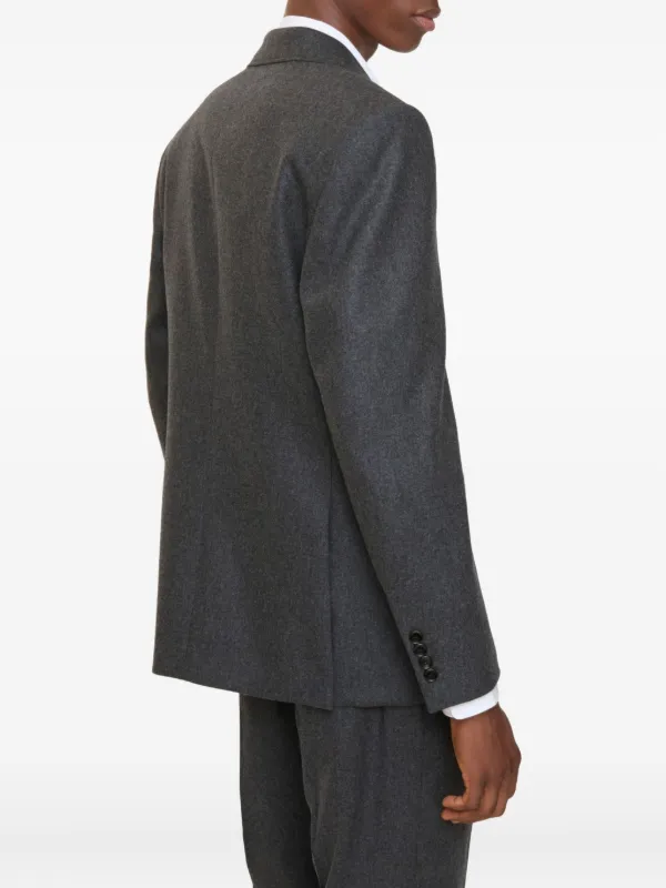 Burberry Wool Flannel Tailored Jacket | Grey | FARFETCH