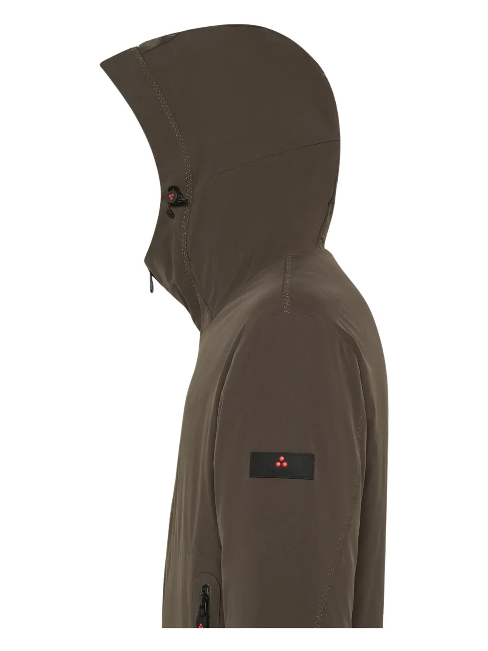 Peuterey Loge Srt 1 Hooded Quilted Jacket In Brown