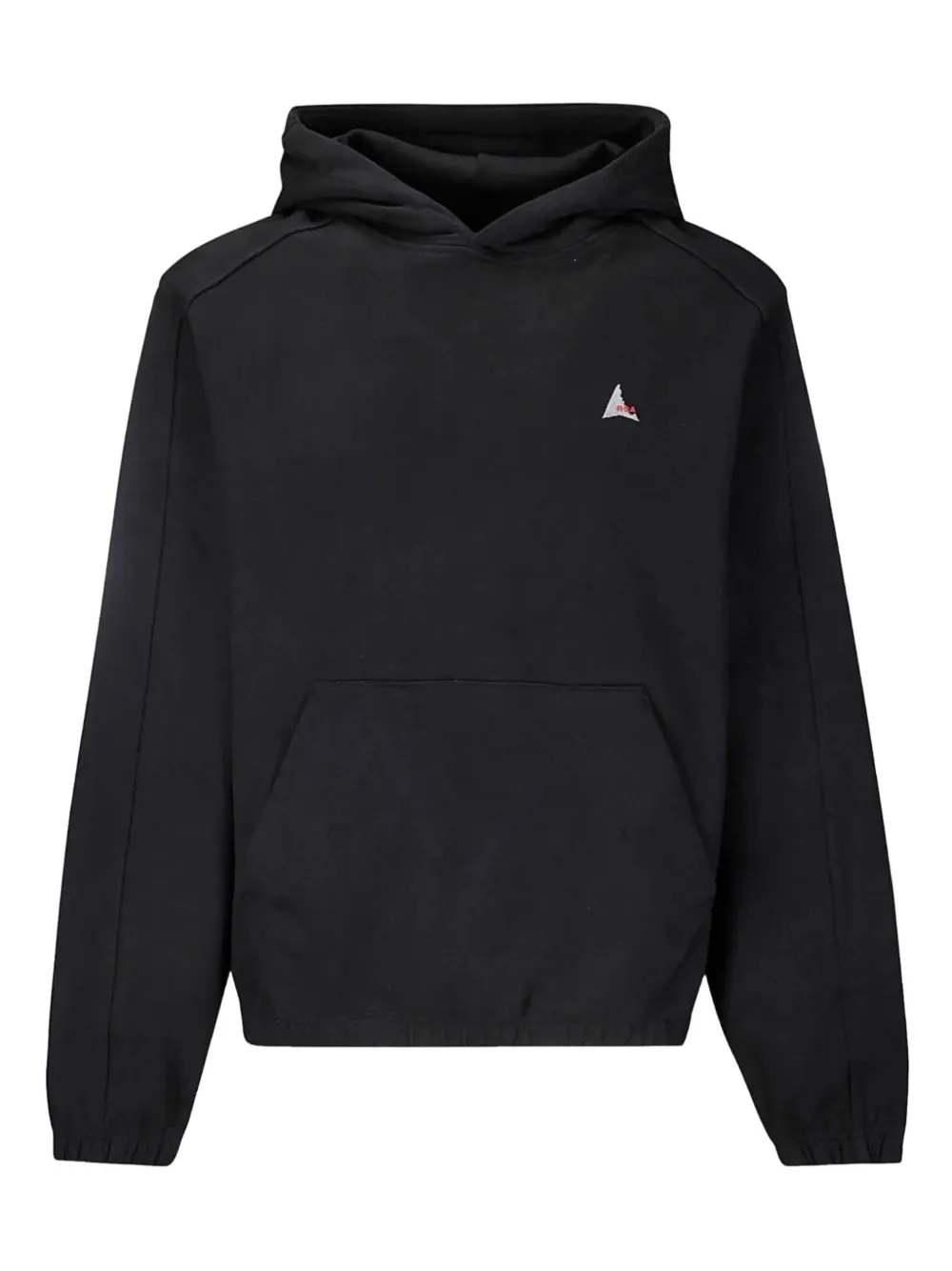 ROA logo-print hoodie | Black | Image 1