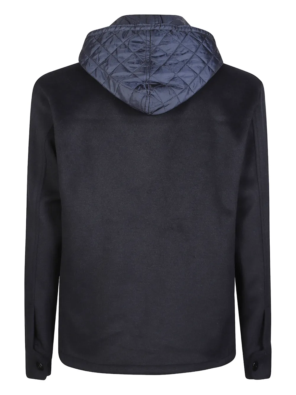 PMDS quilted hooded shirt - Blauw