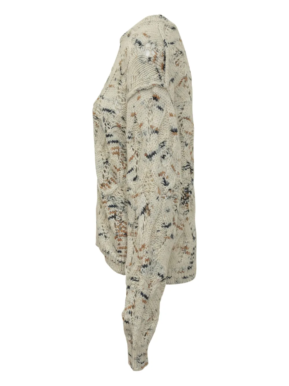 Ba&Sh Rave opengewerkte trui Beige