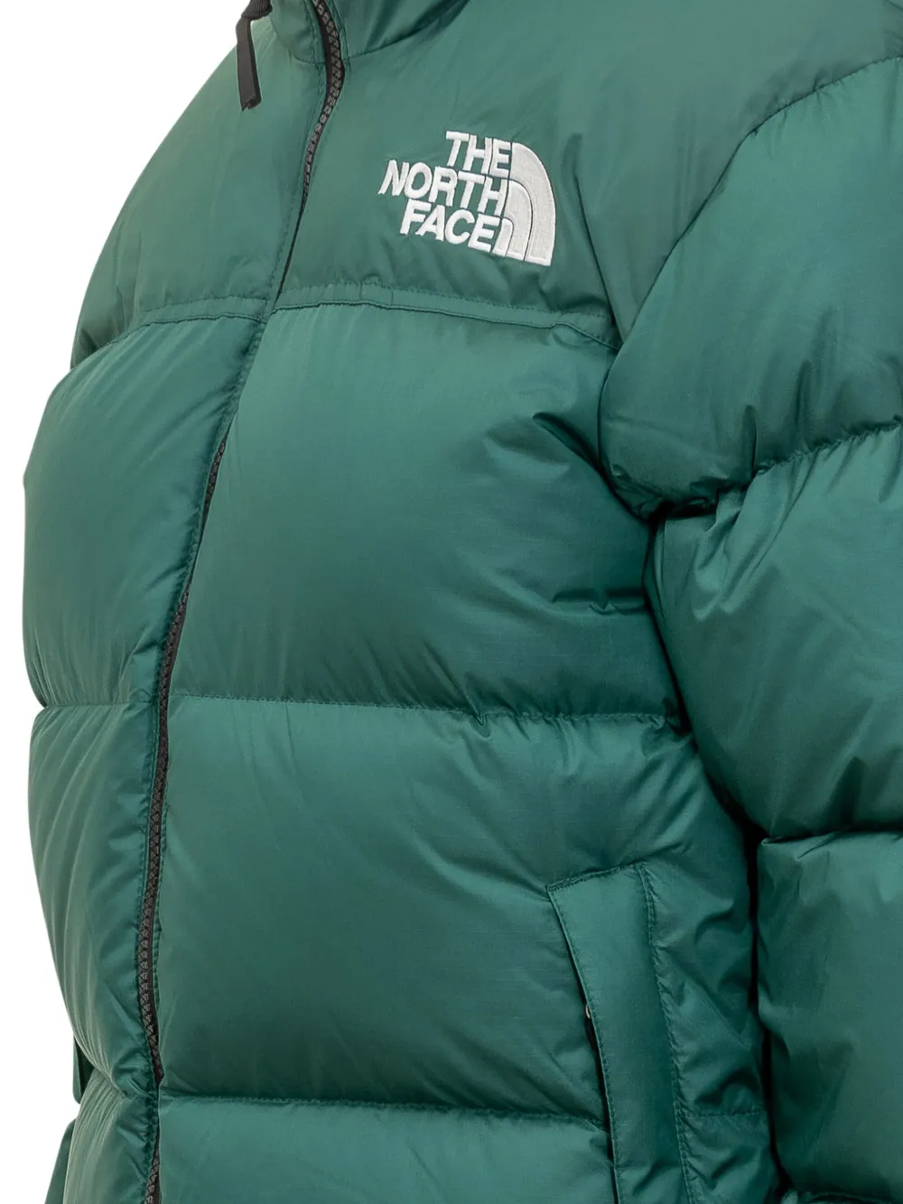 The North Face Donsjack met logodetail Groen
