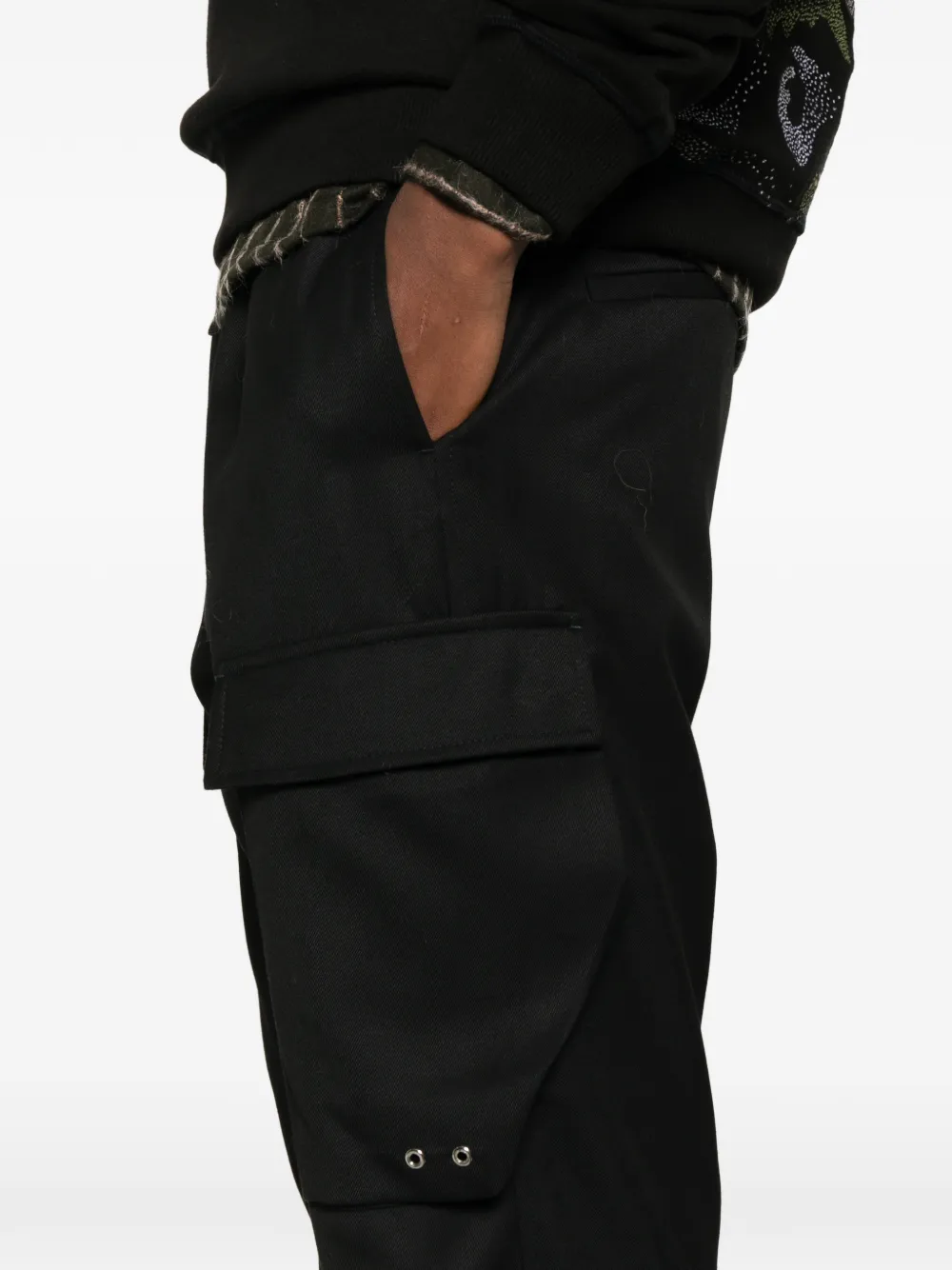 State Of Order Courier Cargo Drawstring Trousers In Black