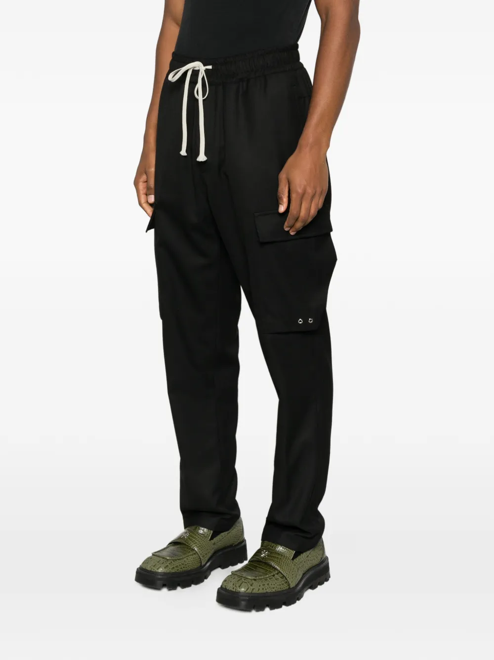 State Of Order Courier Cargo Drawstring Trousers In Black
