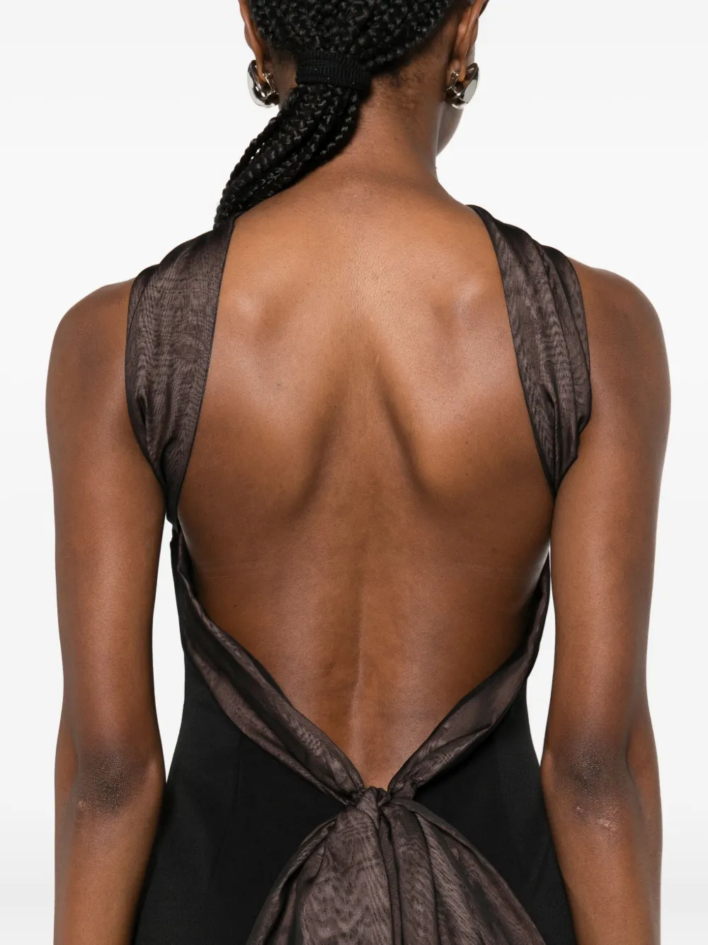 Retrofete Halterjurk Zwart