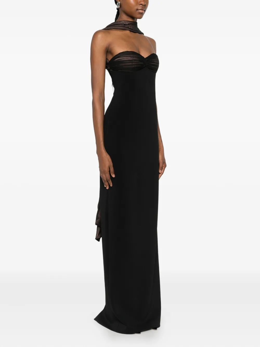 Retrofete Halterjurk Zwart