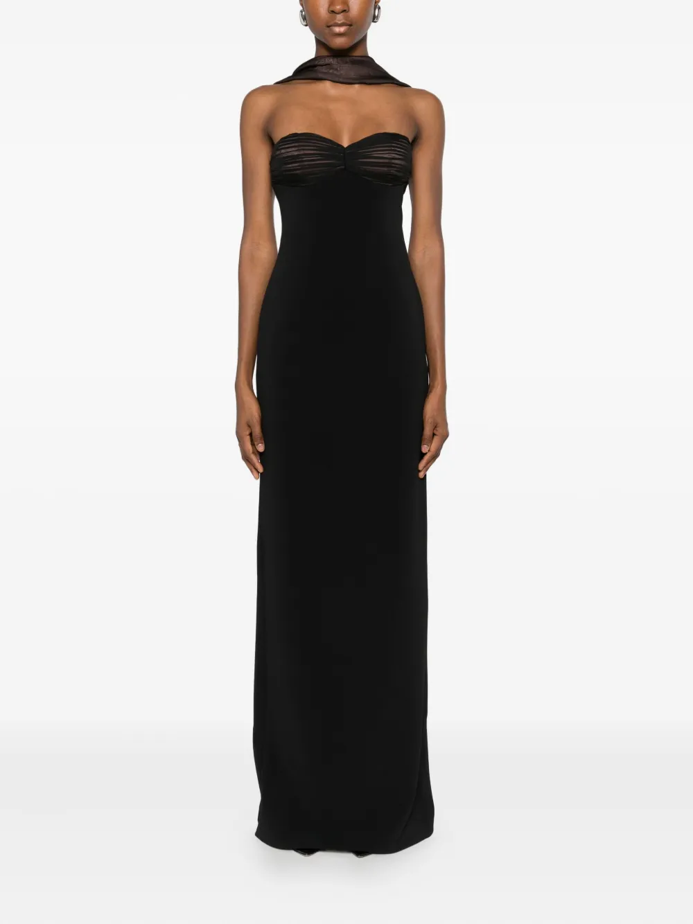 Retrofete Halterjurk Zwart