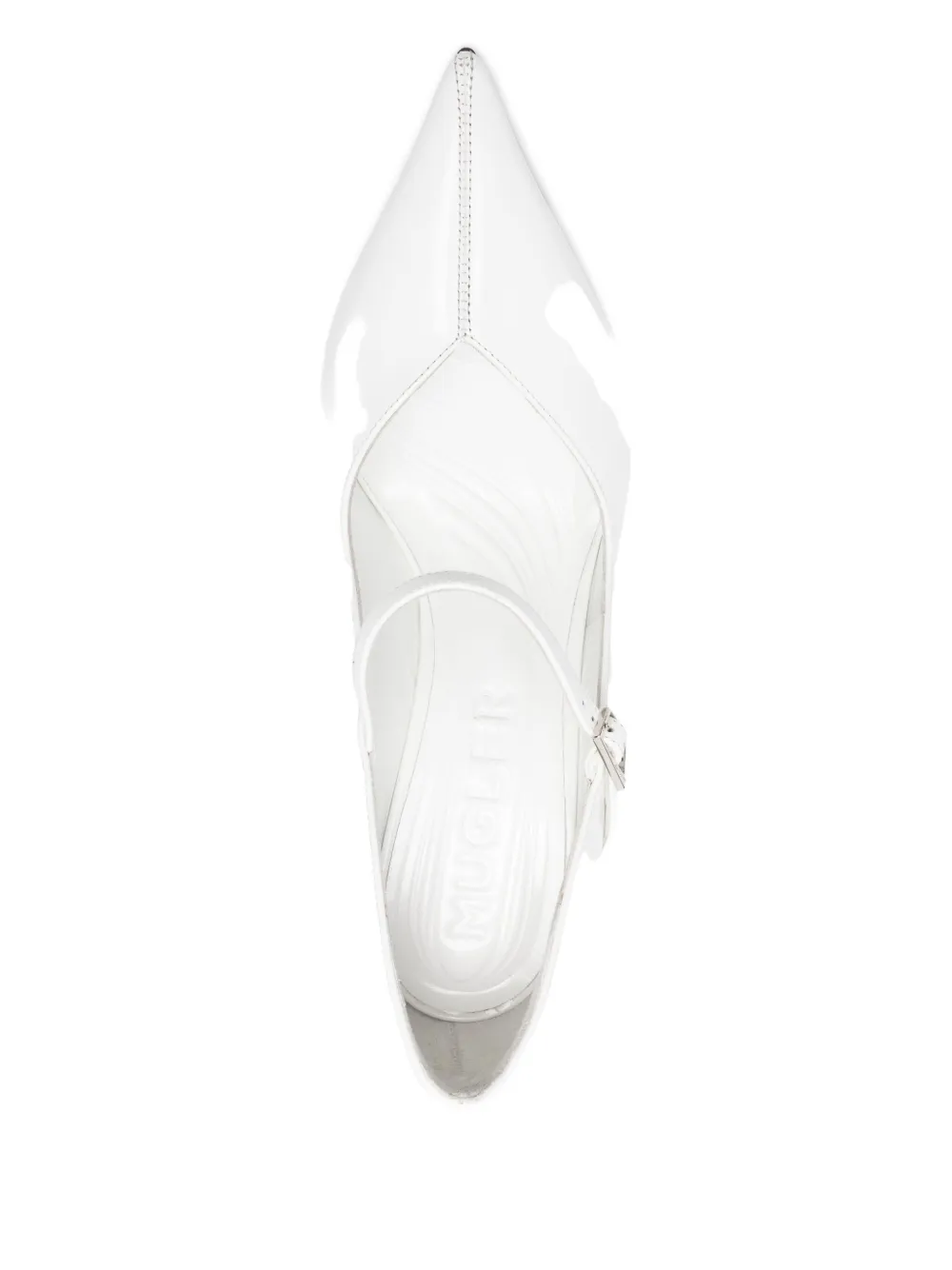 Mugler 100 leren pumps Wit