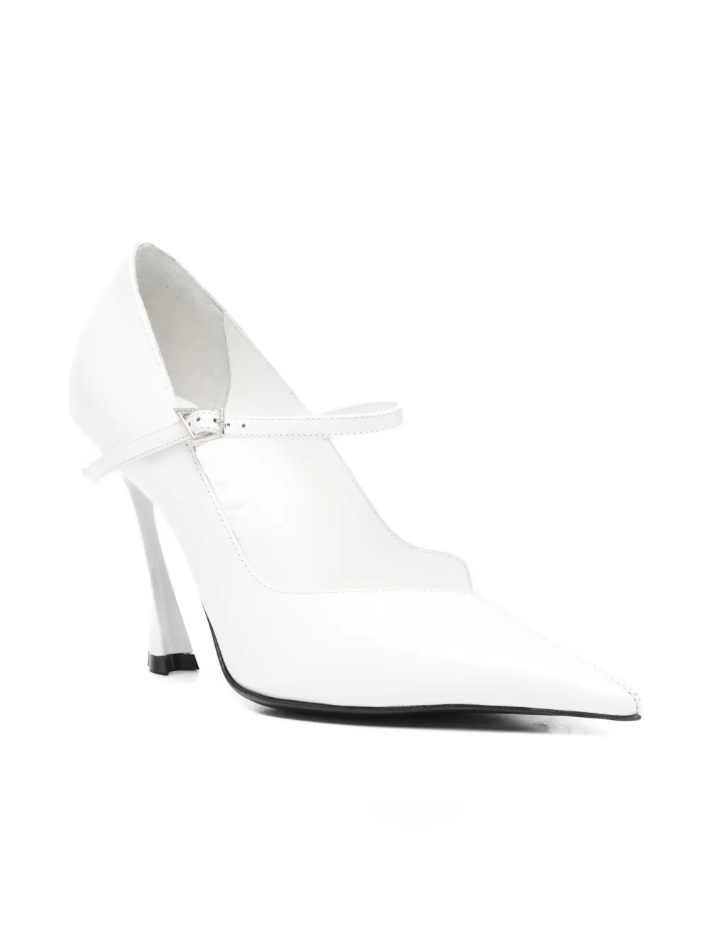 Mugler 100 leren pumps Wit