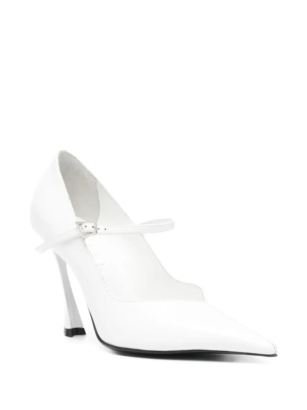 Mugler 100 leren pumps Wit