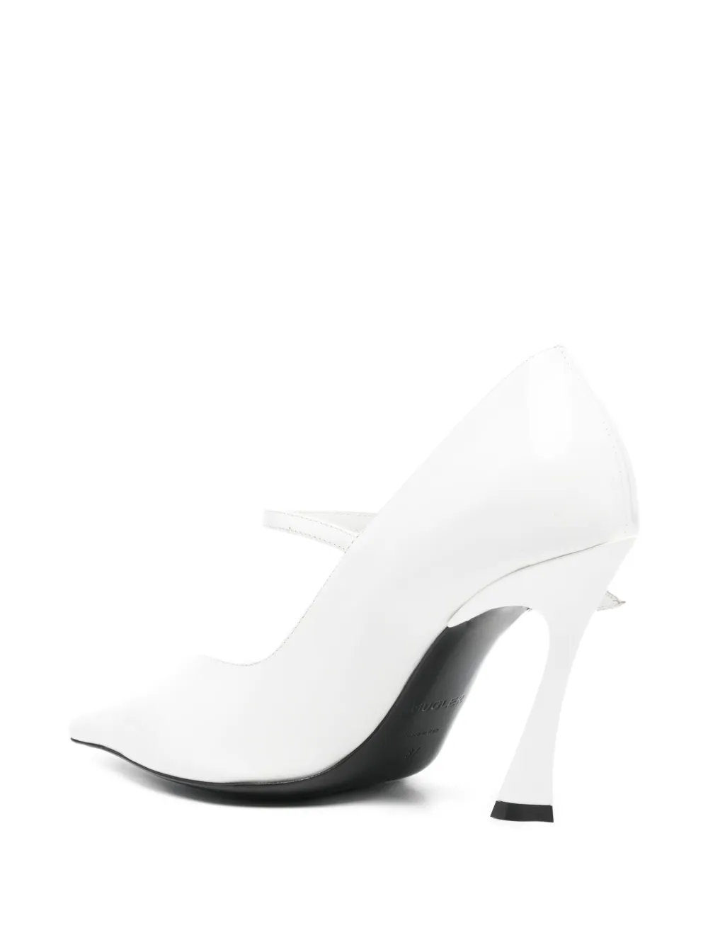 Mugler 100 leren pumps Wit