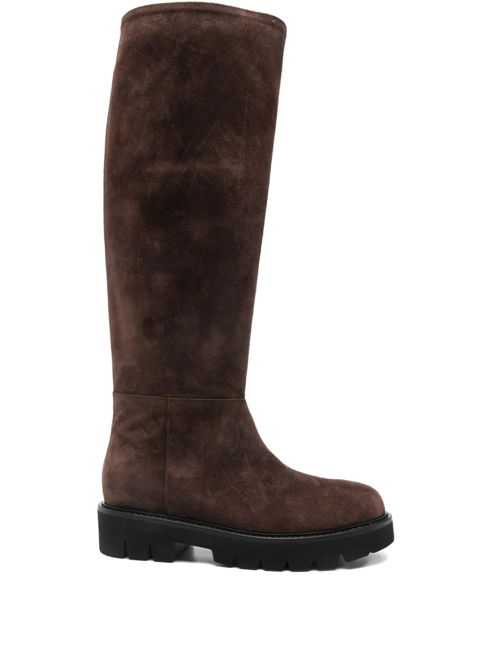 Anna F Platform-sole Boots In Brown