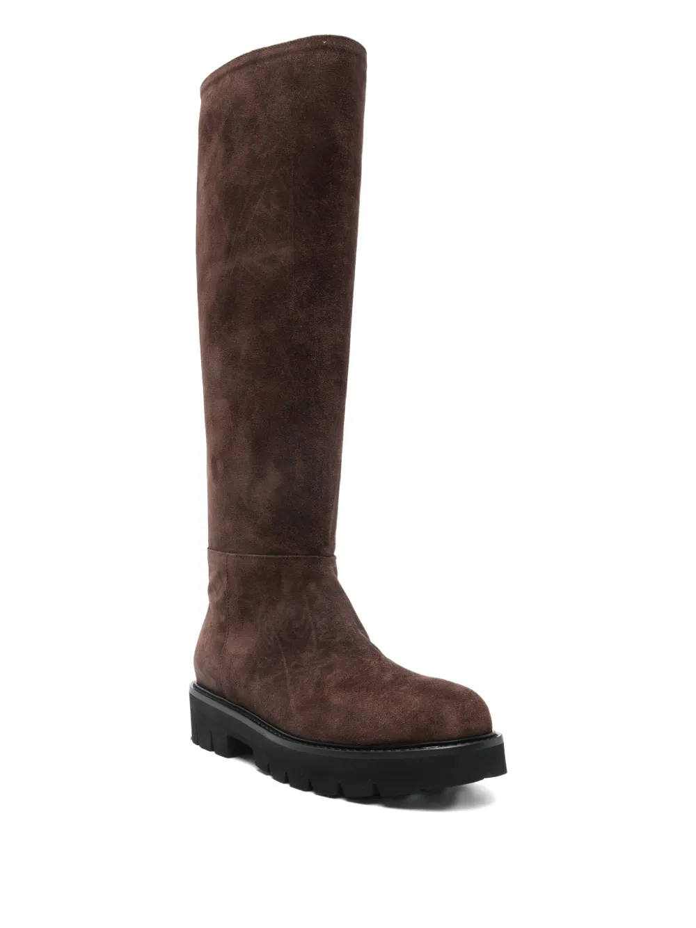 Anna F Platform-sole Boots In Brown